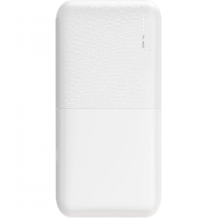 Beyaz 20000 mAh 4 Kademe LED Göstergeli Promosyon Powerbank